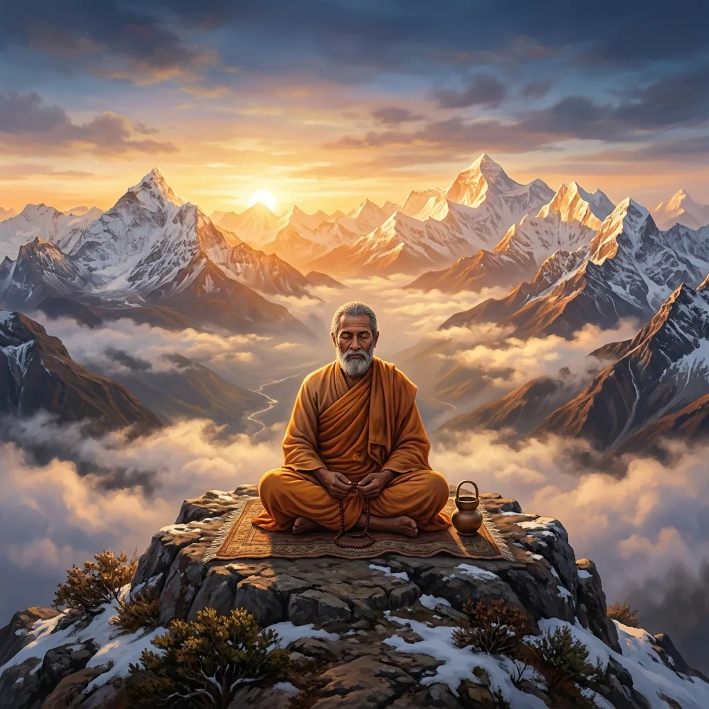Morning in the Himalayas